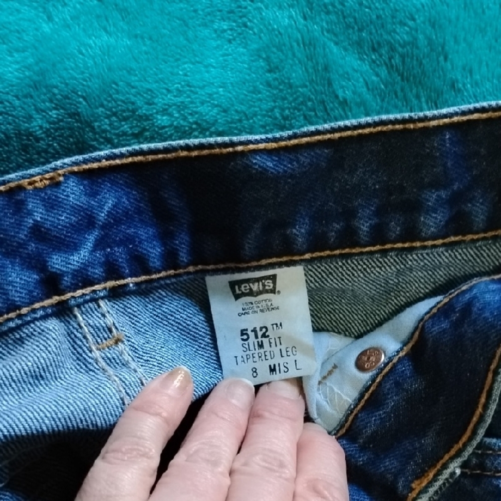 Levi's Straight Leg Blue Jeans - Picture 2 of 5